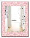 Pink Spheres 2 - Farmhouse Mirror - Frameless Decorative Mirror