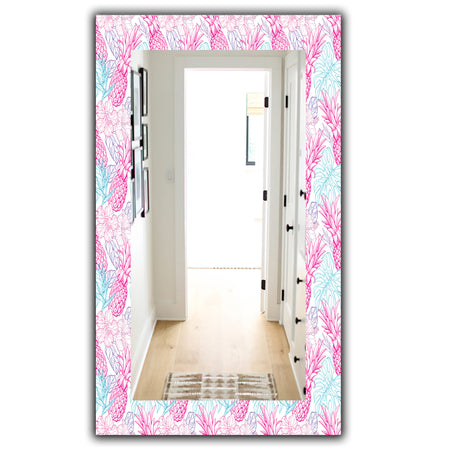 Tropical Mood Pineapple 2 - Modern Mirror - Vanity Mirror