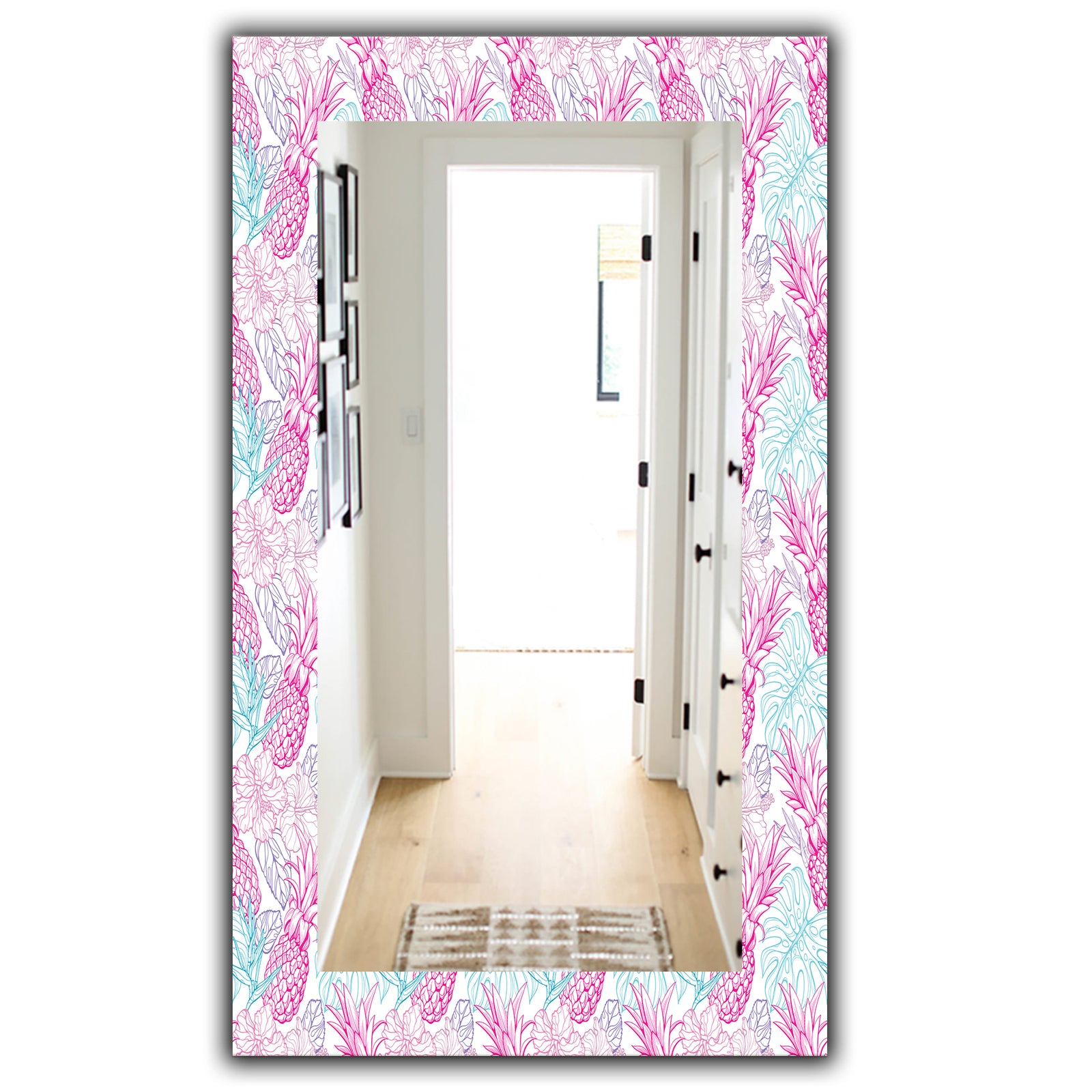 Tropical Mood Pineapple 2 - Modern Mirror - Vanity Mirror
