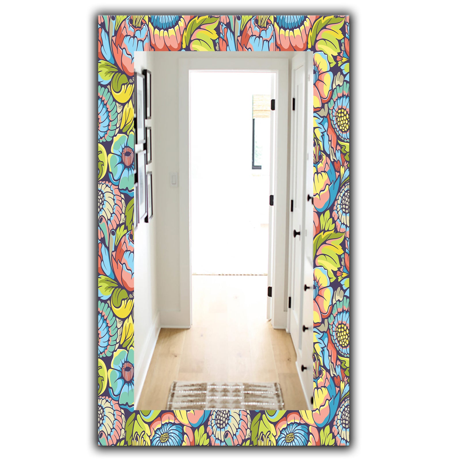 Pink Blossom 10 - Traditional Mirror - Wall Mirror