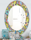 Pink Blossom 10 - Traditional Mirror - Oval or Round Wall Mirror