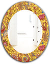 Paisley 5 - Bohemian and Eclectic Mirror - Oval or Round Wall Mirror