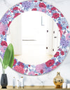 Pink Blossom 20 - Bohemian and Eclectic Mirror - Oval or Round Wall Mirror