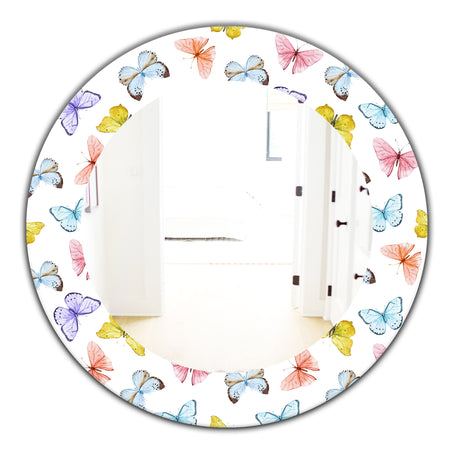 Butterfly 1 - Traditional Mirror - Oval or Round Wall Mirror