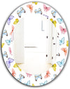 Butterfly 1 - Traditional Mirror - Oval or Round Wall Mirror