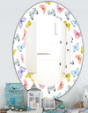 Butterfly 1 - Traditional Mirror - Oval or Round Wall Mirror