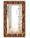 Fire Flame Pattern - Modern Mirror - Wall Mirror
