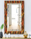 Fire Flame Pattern - Modern Mirror - Wall Mirror