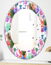 Flamingo 2 - Bohemian and Eclectic Mirror - Oval or Round Wall Mirror