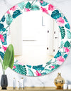 Tropical Mood Foliage 20 - Bohemian and Eclectic Mirror - Oval or Round Wall Mirror