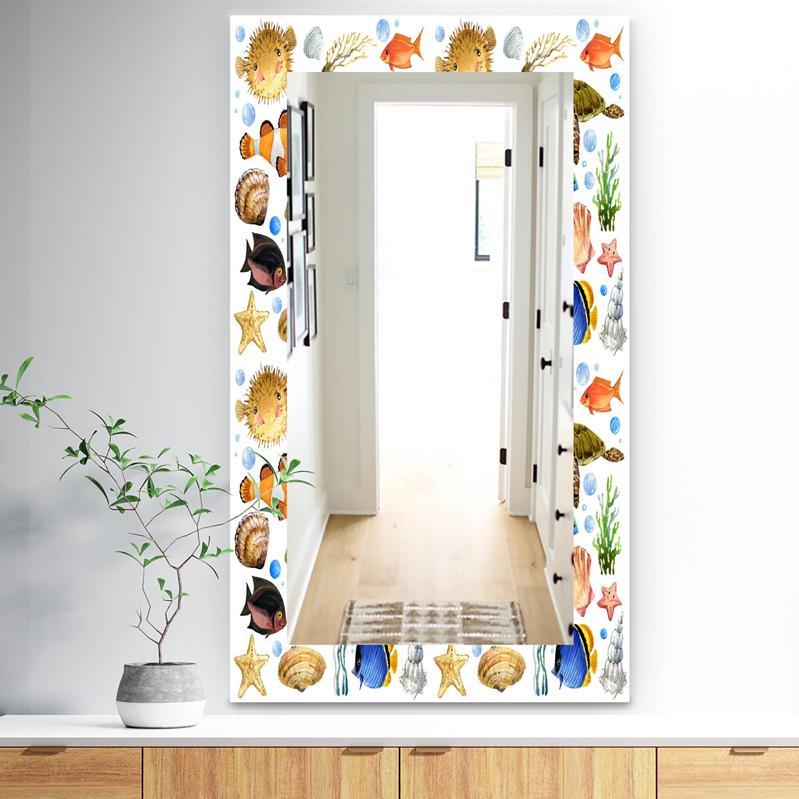 Costal Creatures 12 - Traditional Mirror - Wall Mirror