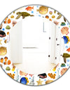 Costal Creatures 12 - Traditional Mirror - Oval or Round Wall Mirror