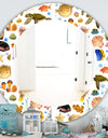 Costal Creatures 12 - Traditional Mirror - Oval or Round Wall Mirror