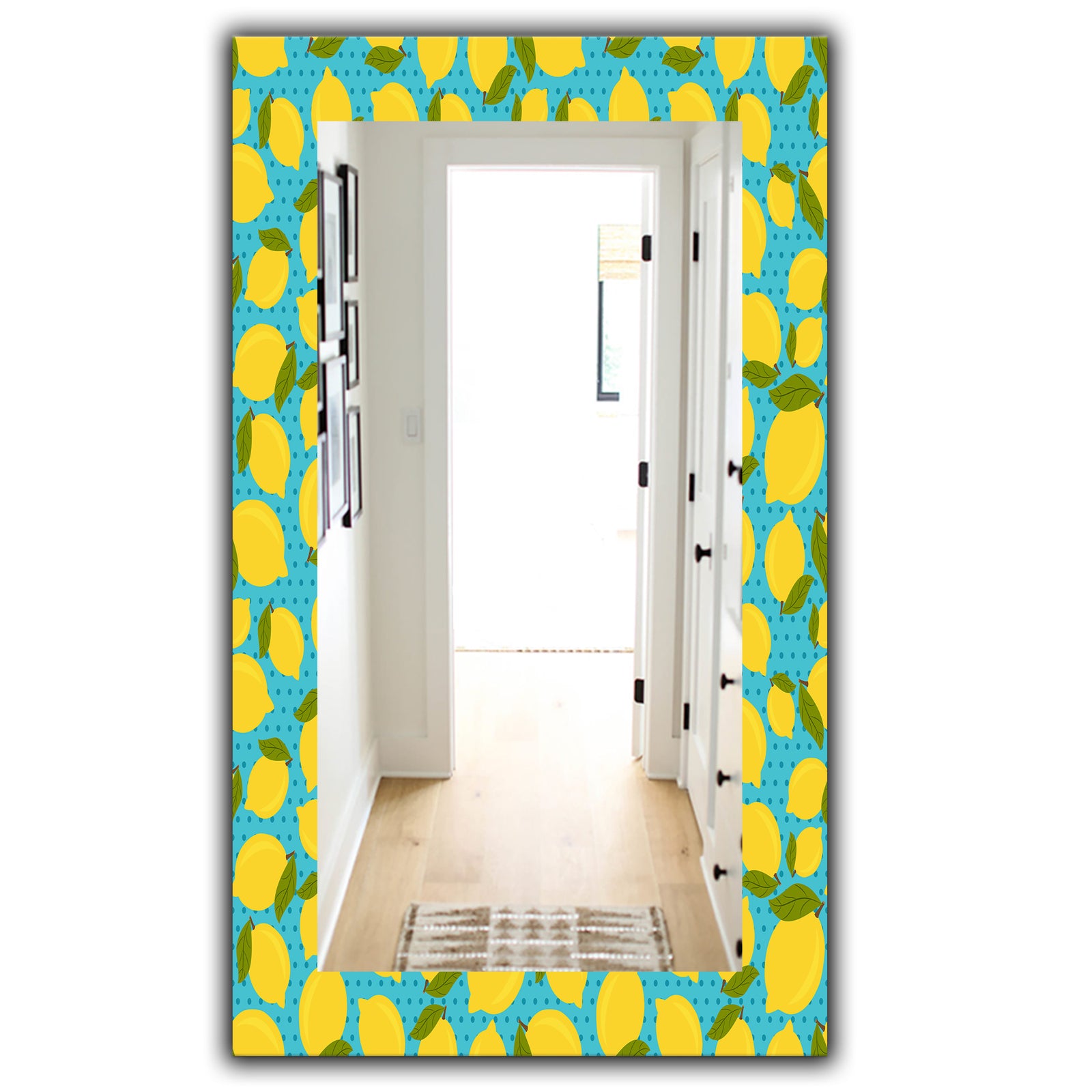 Lemon Pattern - Bohemian and Eclectic Mirror - Vanity Mirror