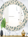 Feathers 24 - Bohemian and Eclectic Mirror - Oval or Round Wall Mirror