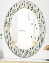 Feathers 24 - Bohemian and Eclectic Mirror - Oval or Round Wall Mirror