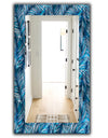 Tropical Palm Leaves - Bohemian and Eclectic Mirror - Vanity Mirror