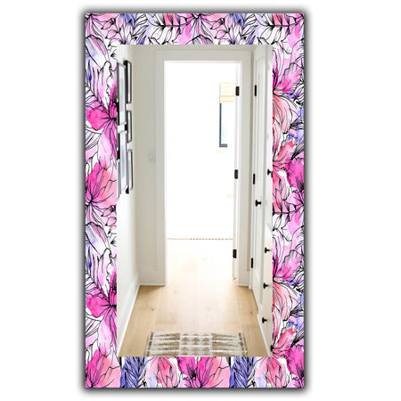Pink Blossom 22 - Modern Mirror - Wall Mirror