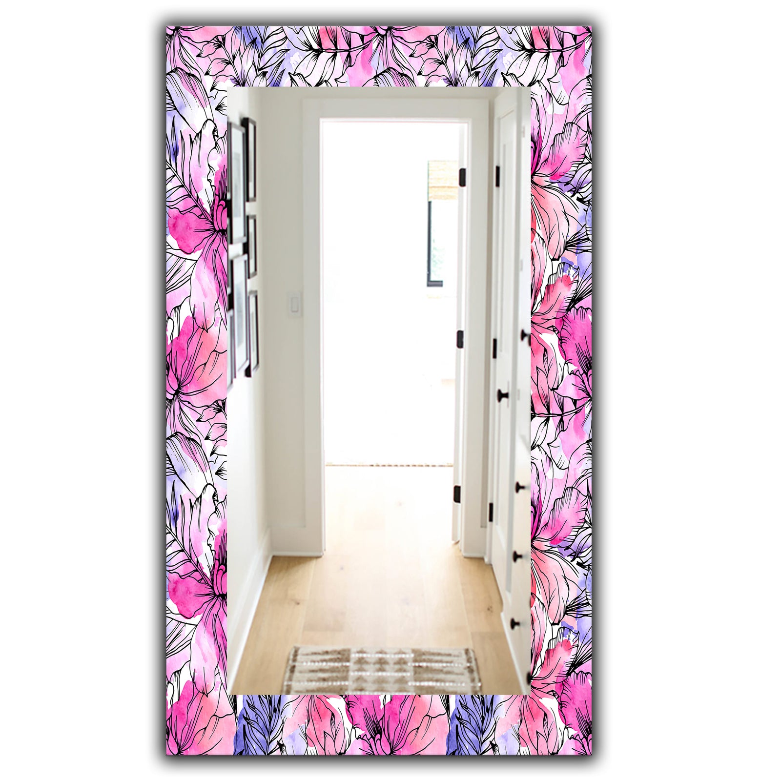 Pink Blossom 22 - Modern Mirror - Wall Mirror
