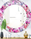 Pink Blossom 22 - Modern Mirror - Oval or Round Wall Mirror