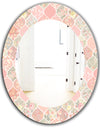 Pink Blossom 24 - Traditional Mirror - Oval or Round Wall Mirror