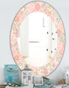 Pink Blossom 24 - Traditional Mirror - Oval or Round Wall Mirror