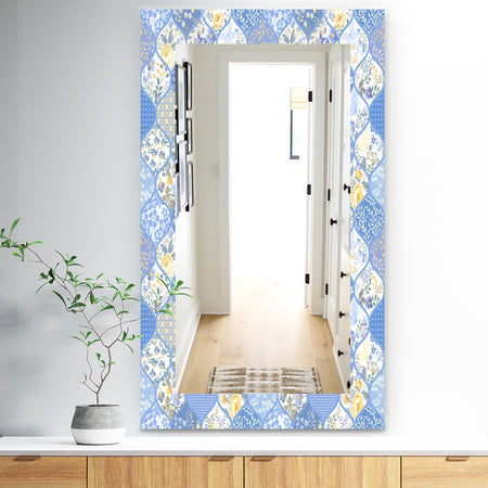 Porch & Den [Mirror] Floral Dew 8 - Traditional Wall Mirror