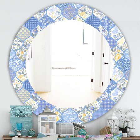Floral Dew 8 - Traditional Mirror - Oval or Round Wall Mirror