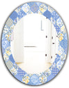 Floral Dew 8 - Traditional Mirror - Oval or Round Wall Mirror