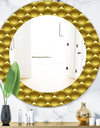 Yellow Moods 20 - Glam Wall Mirror - Oval or Round Wall Mirror