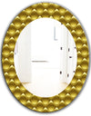 Yellow Moods 20 - Glam Wall Mirror - Oval or Round Wall Mirror