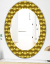 Yellow Moods 20 - Glam Wall Mirror - Oval or Round Wall Mirror