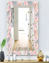 Pink Blossom 25 - Bohemian and Eclectic Mirror - Modern Wall Mirror