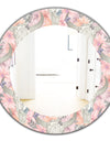 Pink Blossom 25 - Bohemian and Eclectic Mirror - Oval or Round Wall Mirror