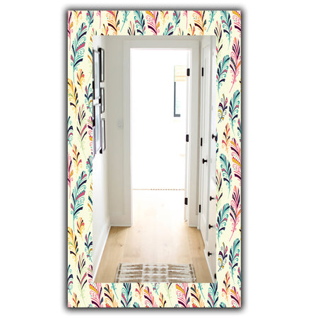 Feathers 26 - Bohemian and Eclectic Mirror - Vanity Mirror