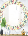 Feathers 26 - Bohemian and Eclectic Mirror - Oval or Round Wall Mirror