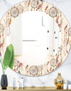 Bohemian Dream Catcher With Beads & Feathers - Bohemian & Eclectic Mirror - Oval or Round Wall Mirror