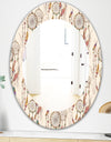 Bohemian Dream Catcher With Beads & Feathers - Bohemian & Eclectic Mirror - Oval or Round Wall Mirror