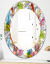 Tropical Mood Bright 6 - Bohemian and Eclectic Mirror - Oval or Round Wall Mirror