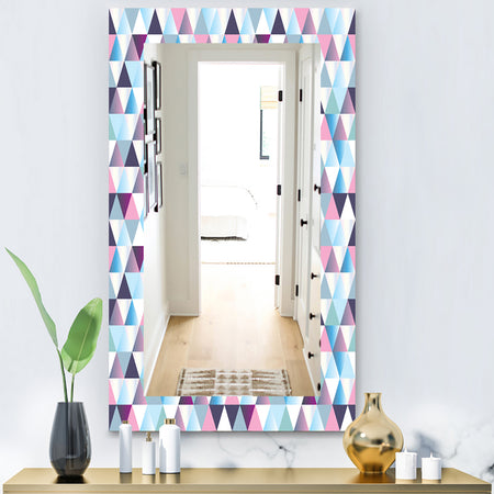 Triangular Colourfields 13 - Modern Mirror - Wall Mirror