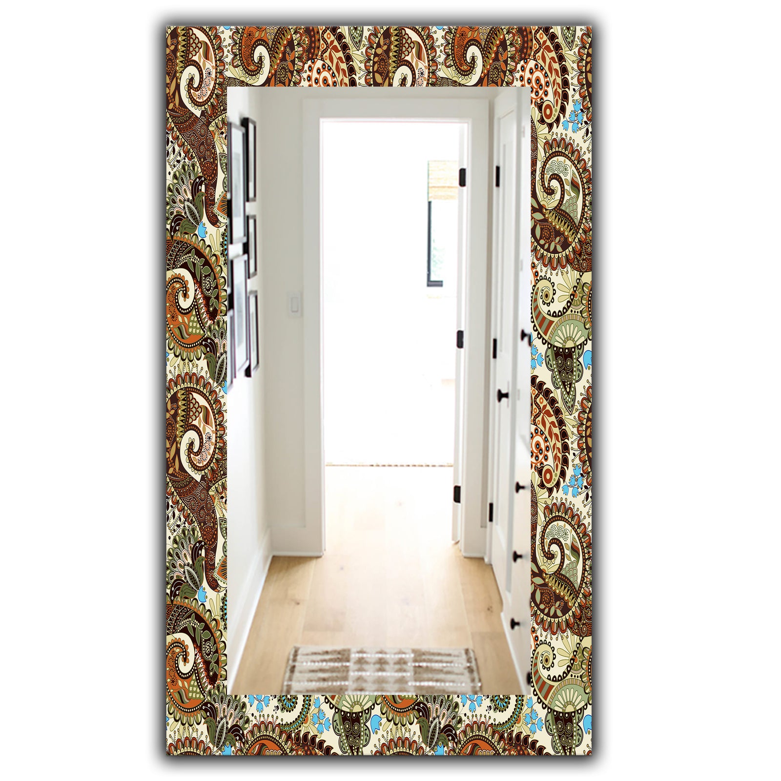 Paisley 13 - Bohemian and Eclectic Mirror - Modern Wall Mirror
