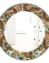 Paisley 13 - Bohemian and Eclectic Mirror - Oval or Round Wall Mirror