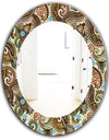 Paisley 13 - Bohemian and Eclectic Mirror - Oval or Round Wall Mirror