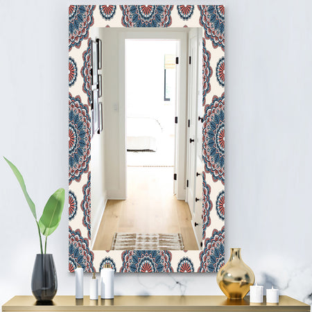 Oriental Pattern - Bohemian and Eclectic Mirror - Modern Wall Mirror