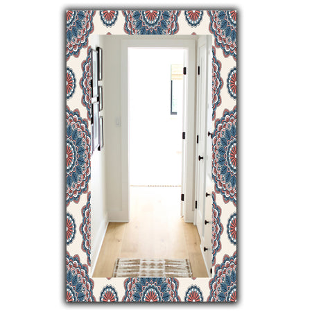 Oriental Pattern - Bohemian and Eclectic Mirror - Modern Wall Mirror