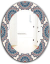 Oriental Pattern - Bohemian and Eclectic Mirror - Oval or Round Wall Mirror