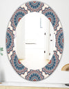 Oriental Pattern - Bohemian and Eclectic Mirror - Oval or Round Wall Mirror