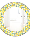 Yellow Moods 21 - Traditional Mirror - Oval or Round Wall Mirror
