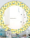 Yellow Moods 21 - Traditional Mirror - Oval or Round Wall Mirror