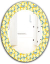Yellow Moods 21 - Traditional Mirror - Oval or Round Wall Mirror